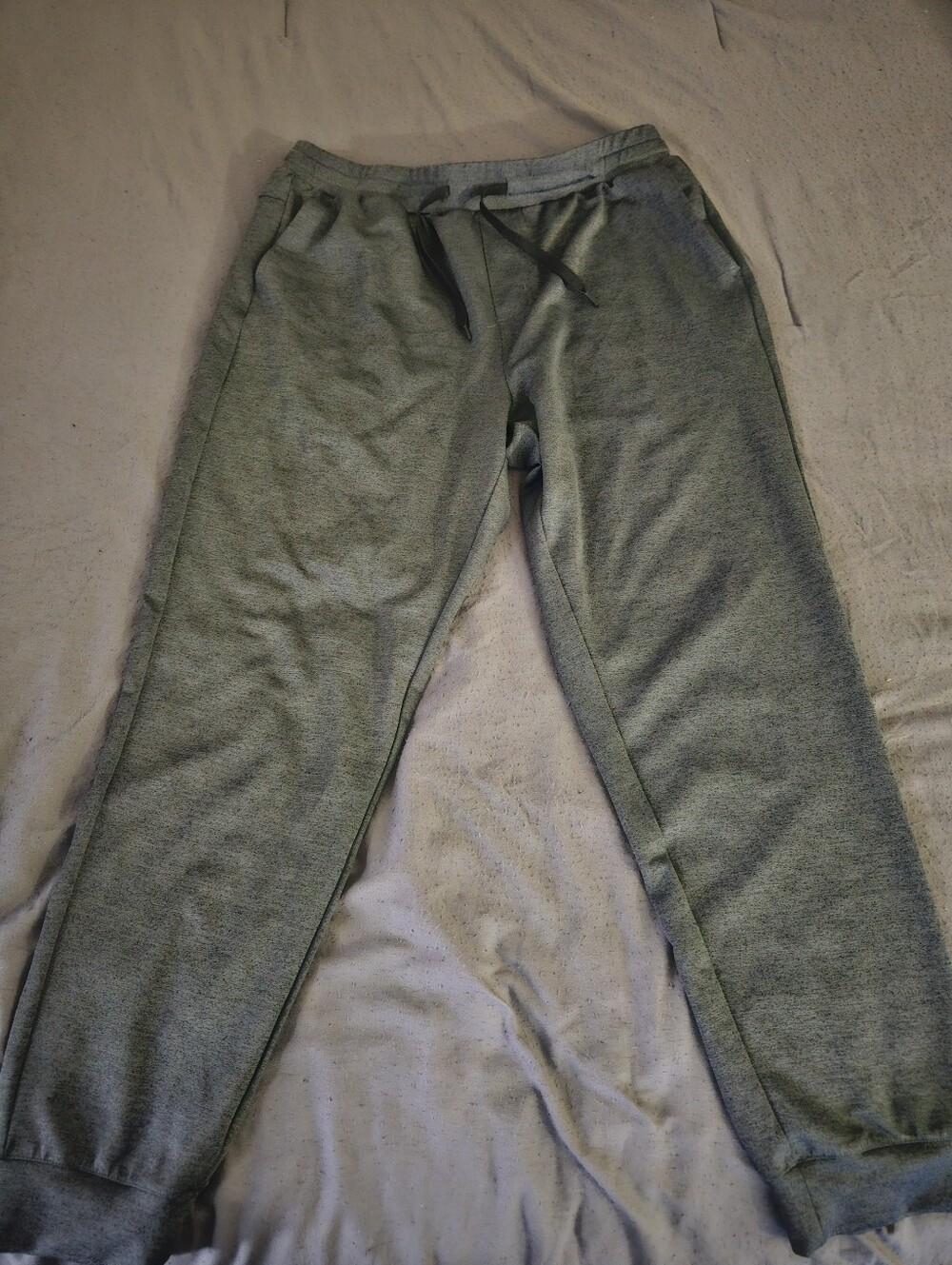 Men's Grey Jogger Sweatpants with Drawstring